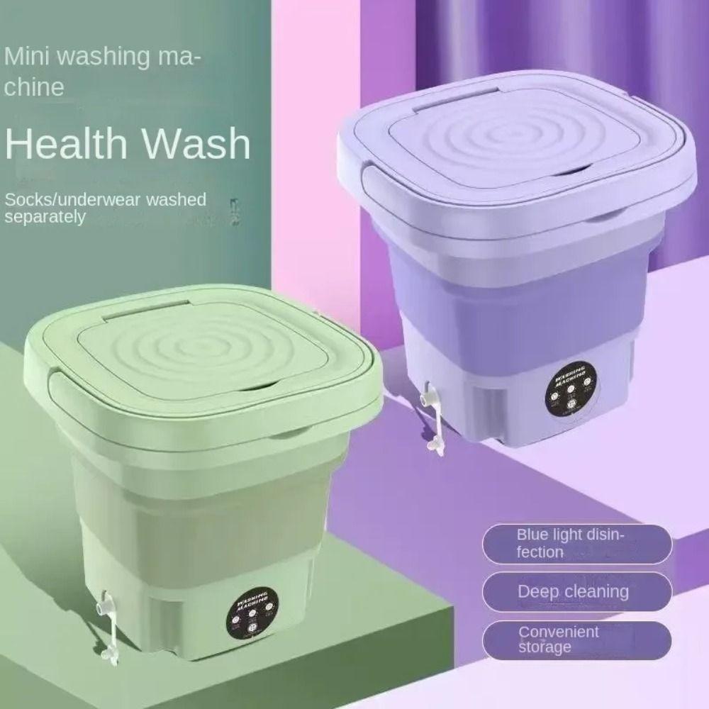 Large Capacity Mini Washer Foldable Clothes Spin Dryer Bucket Portable Washing Machine  Socks