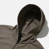 Moif [Aw25] Свободная толстовка на молнии с капюшоном / Оливковый