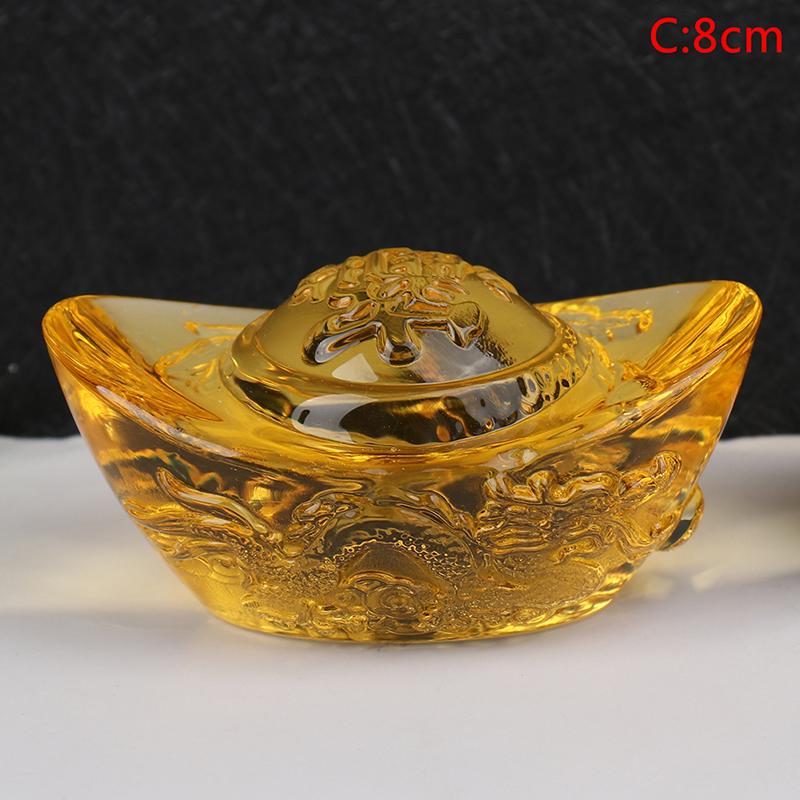 Китайский фэн-шуй Юань Бао Узор с драконом Слиток Счастливое благословение Домашний орнамент