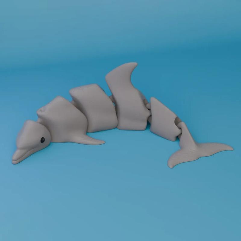 Гибкая 3D-печатная фигурка морского животного, акулы-убийцы, с подвижными суставами, украшение для аквариумного ландшафта