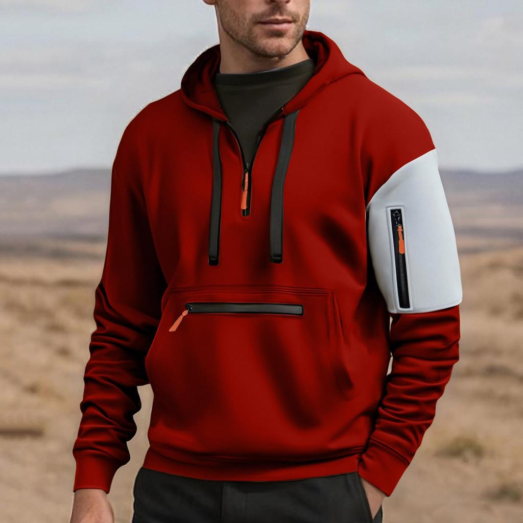 Męska bluza z kapturem na co dzień Streetwear Odzież męska Ciepła z długim rękawem
