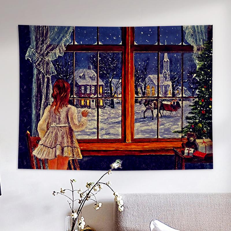 Домашний декор, фреска, гобелен на окно, комната, спальня, декор Kawaii, декор комнаты, гобелен, настенный гобелен, макрама