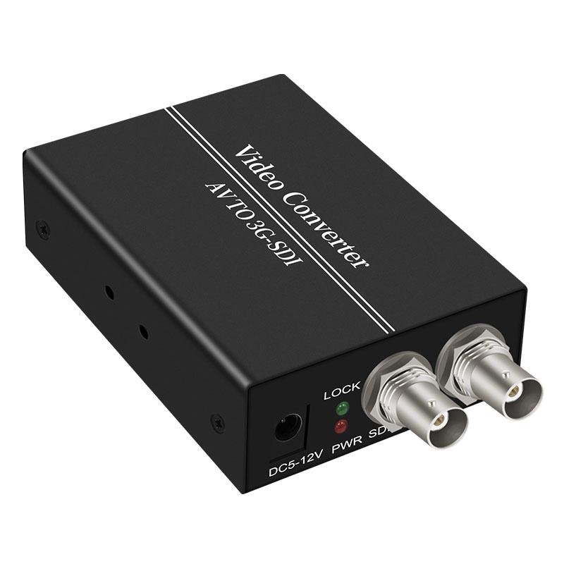 AV To SDI, Composite RCA Video + L/R Analog Stereo Audio TO HD & 3G SDI Converter for Projector
