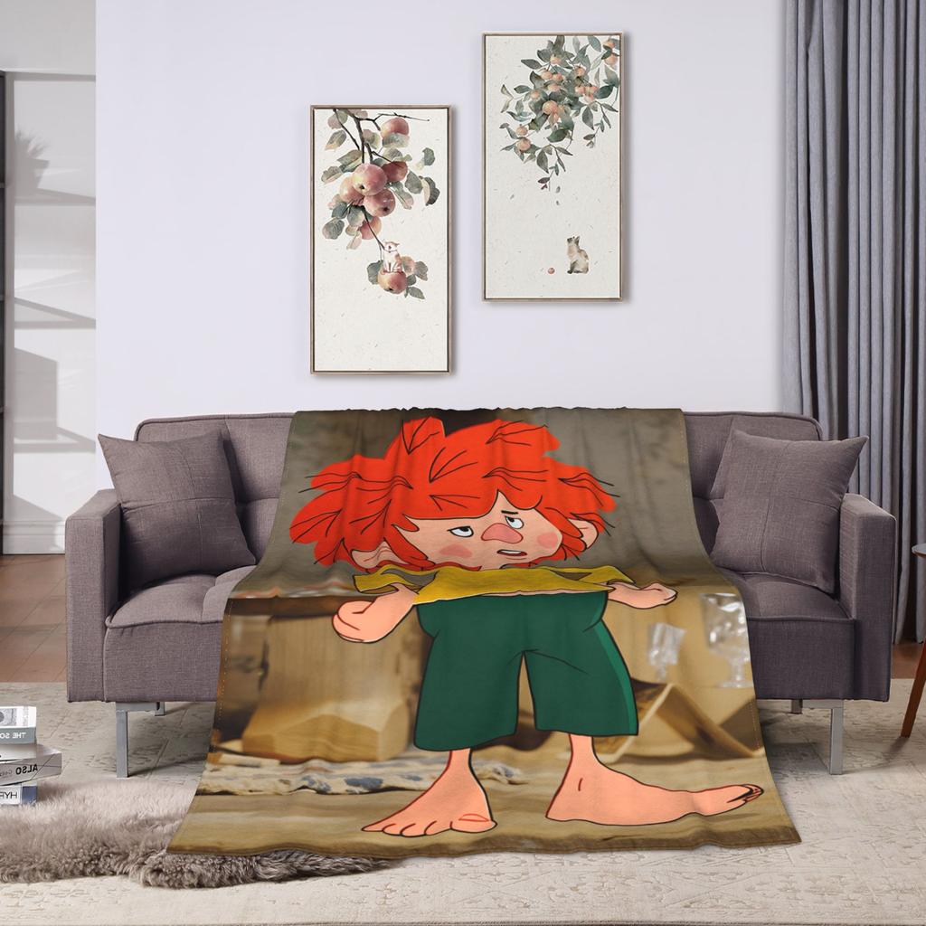 P-Pumuckl Blanket Quality Super Soft Throw Blanket Winter Camping Outdoor Pattern Bedspread