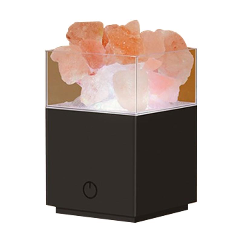 Соляная лампа из натурального кристалла с дистанционным управлением, ночник-проектор X3UC