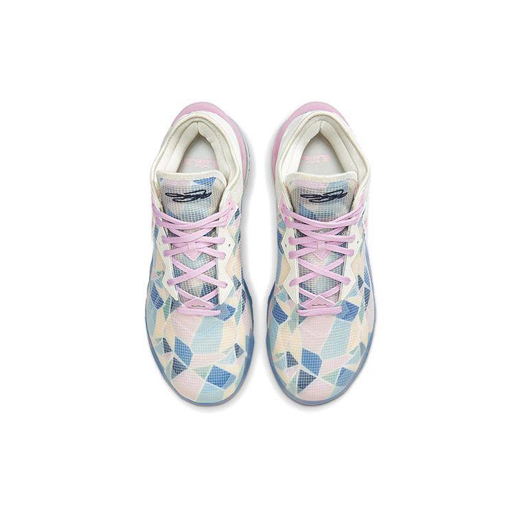 Atmos x Nike LeBron 18 Low EP Sakura Унисекс Кроссовки Розовый Бледно-Слоновая Кость Светло-Арктический-Розовый CV7564-101
