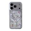 Чехол в корейском стиле с мишкой в форме сердца для iPhone 17, совместим с 16 Promax, магнитный 15, милый 14, противоударный 13.