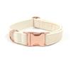 Adjustable Soft Velvet Dog Collar With Leash Engraved Personalized Pet Harness Small To Large Dogs Rose Gold Trim