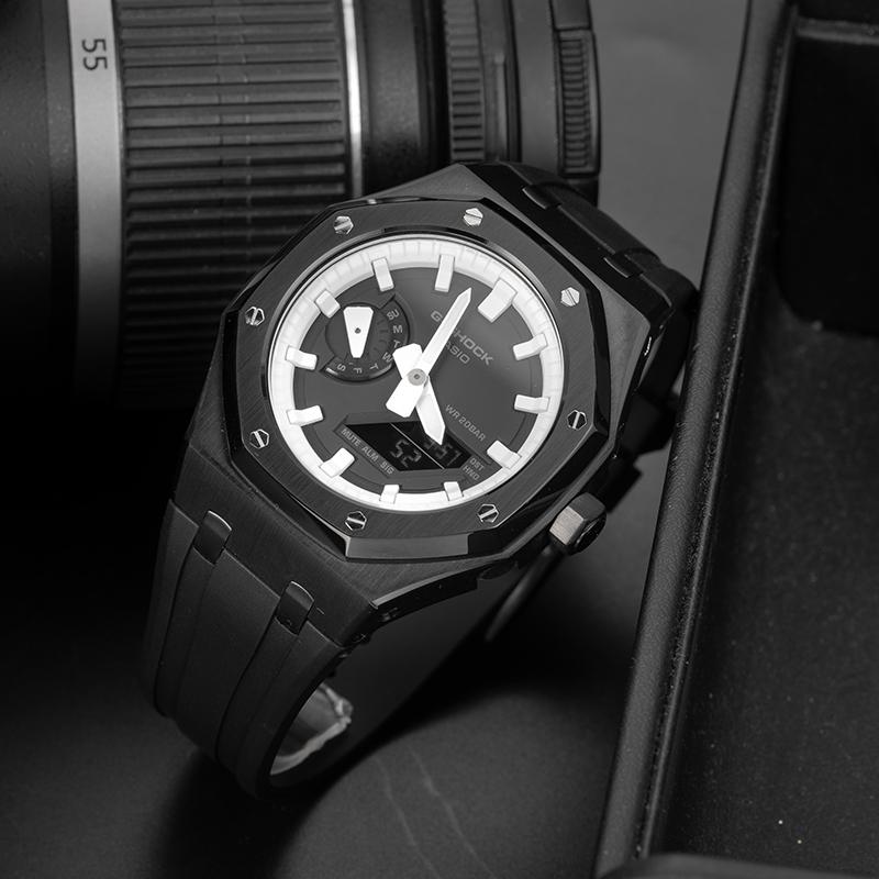 Casio Коллекция Custom Кварцевый механизм Унисекс Черный циферблат GA-2100-1A1(Команда788--)