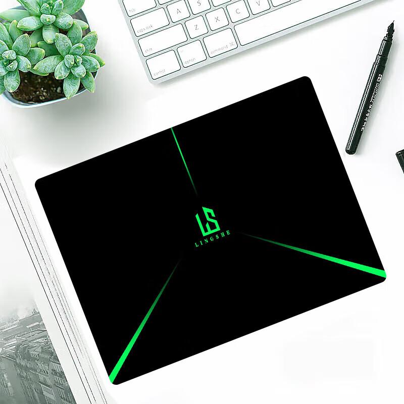 Lingshe Mouse Pad, 240*200*2mm, for Home Office And Gaming, Small Office Computer Desk Pad, Precision Edge-Wrapped Non-Slip, Pack of 10, Laser