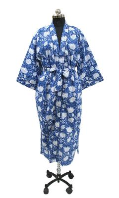 Женские халаты-кимоно ручной работы из хлопка, ночная рубашка, изготовленная из мягкой легкой хлопковой ткани, свободный размер, ночная рубашка #321