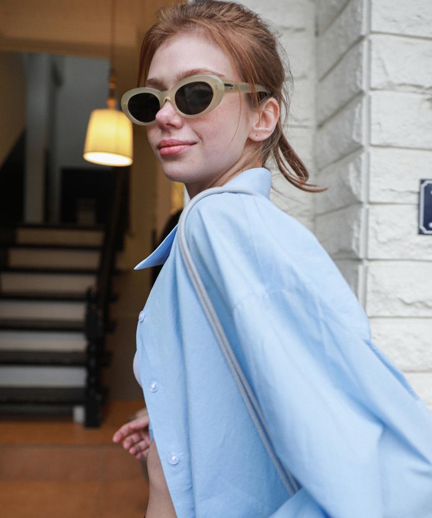 LOSSYROW Bio Cotton Washing Shirt Blue
