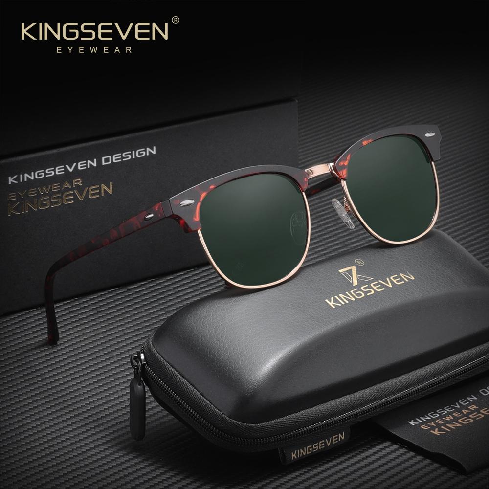 KINGSEVEN Роскошные Повседневные Солнцезащитные Очки Большой Рамки Женские Солнцезащитные Модные Поляризационные UV400 Очки Для Улицы Вождения Сплавные Очки