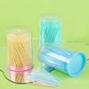 300/шт Зубочистка-щетка Пластиковая зубочистка Двусторонняя Одноразовая Бытовая Межзубная щетка Для чистки зубов Зубная нить