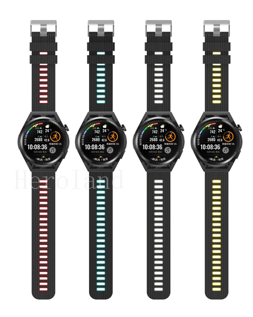 Watchband Silicone For Huawei Watch GT 4 3 2 46mm 42mm Strap For Garmin Venu 3 2 Plus Smart Wristbands Bracelet  20mm 22mm Band