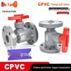 CPVC One-Piece Manual Flanged Ball Valve Q41F-10V