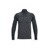 Seamless Mixed Color Half-Zip Training Long Sleeve T-Shirt Men Tops Grey 1359875-012