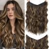 5 клипс синтетические длинные волнистые вьющиеся волосы для наращивания натуральные густые волосы для женщин легко носить шиньоны