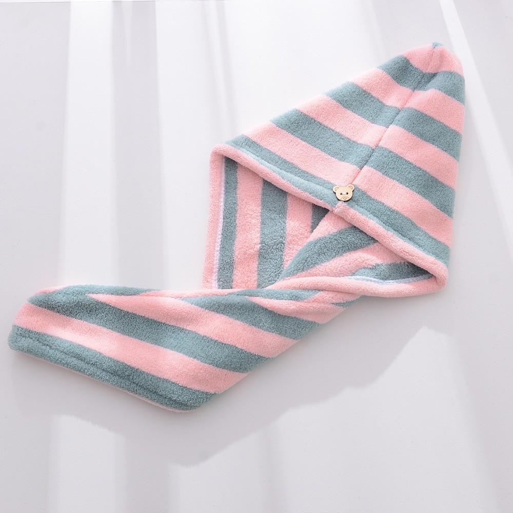 Мягкое впитывающее полотенце для волос из кораллового флиса и симпатичная повязка на голову для душа