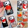 Красное Солнце Японский Журавль Чехол для Телефона Для iPhone 17 Air 14 15 13 12 Max Чехол Для Apple 16e 11 Pro Max Plus Coque