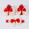 Baby Knitted Breathable Lace Bow Floor Socks + Hairband Color Matching Set