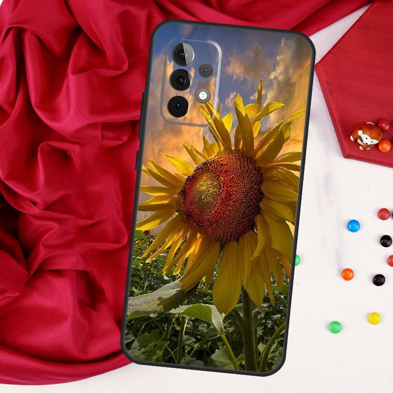 Красивый Желтый Подсолнух Для Samsung Galaxy A52 A32 A22 A54 A14 A16 A26 A36 A56 A55 A35 A05 A06 A15 A53 A33 A13 Чехол