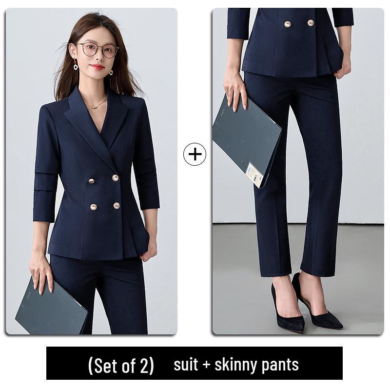 Женский профессиональный костюм класса люкс для администраторов, учителей и сотрудников салонов - Приталенный и модный