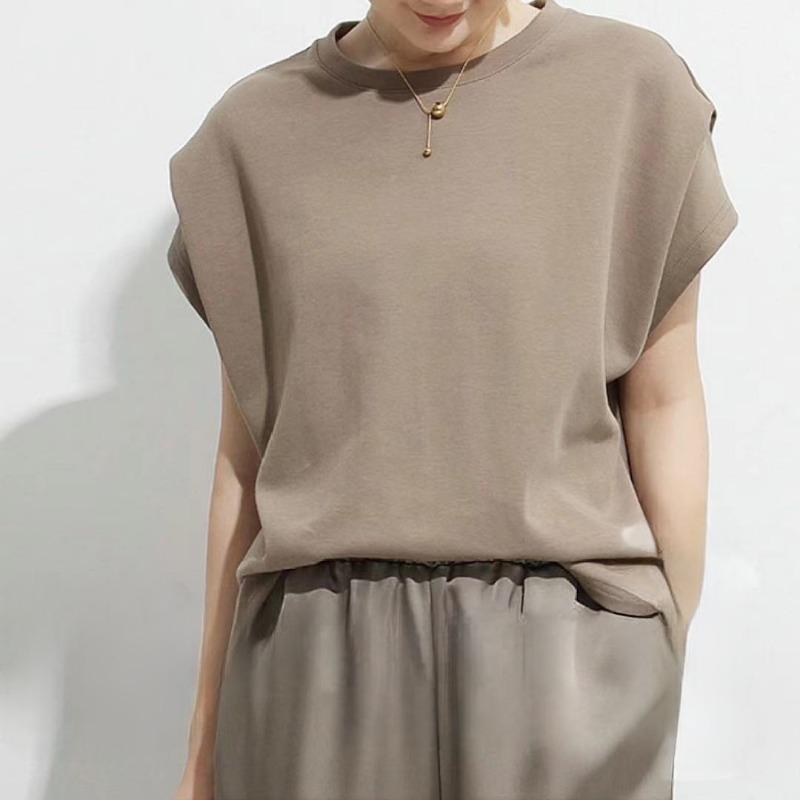 Летняя свободная повседневная женская футболка, модные новые однотонные простые футболки с рукавами «летучая мышь», женские простые офисные блузки с круглым вырезом, футболки для женщин, женская одежда