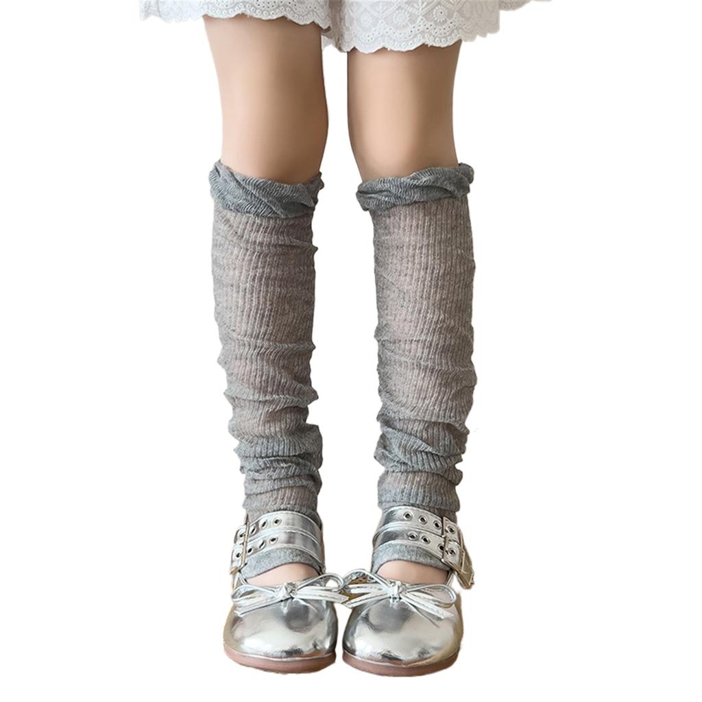 Чехол для носков JK Kids Pile Up Socks, дышащие тонкие носки для девочек, летние женские носки до колена