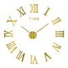 Roman Art Wall Clock Punch-free Travel Time Accuracy Digital Wall Clock for Living Room Home Decoration School Decoration