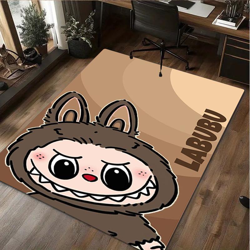 LABUBU Cute Rug - Home Office Carpet Room Computer Chair Mat Festival Gift