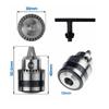 Mini Electric Drill Chuck Threaded  Clamp 0.6mm-6mm B10 Mount Taper Connector Rod Motor Shaft with Adapter Key Wrench Power Tool