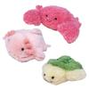 Naito Design Laboratory Underwater Walk Pochamaru Plush Toy Magnet Set of 3, 6 Sea Creatures (Crab, Turtle, and Axolotl)