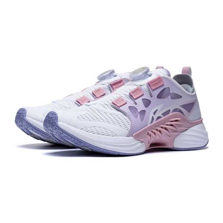 Кроссовки Li Ning Childrens Canglan 2.0 с низким верхом Детские кроссовки Белые Фиолетовые YKFT034-2