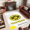 Borussia Dortmund Customize Your Name Floor Rug Office Rug Design for Dormitory Outdoor Playrooms Decorate room Anti-slip Rug Decorate Offices