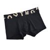 Men Boxer Underwear Tight Cut High Elasticity Letter Print U-Convex Shorts Briefs Elastic Mid-Waist Design Breathable Panties