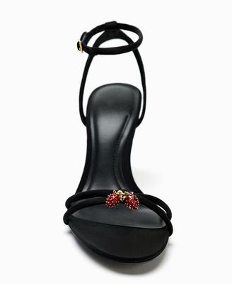 Элегантные босоножки на тонком высоком каблуке 10 см с перекрестными ремешками, женские, сексуальные, с открытым носком, на каблуке, роскошно украшенные ниткой бусин, обувь для вечеринки