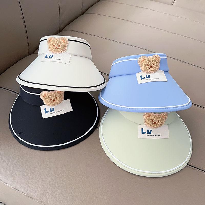 Летний солнцезащитный козырек-шляпа для девочек: Круглая и стильная детская шляпа от солнца