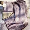 French silk wool 61cm medium square scarf 1116 New Year's new double-sided heterochrome silk wool scarf gift shawl women