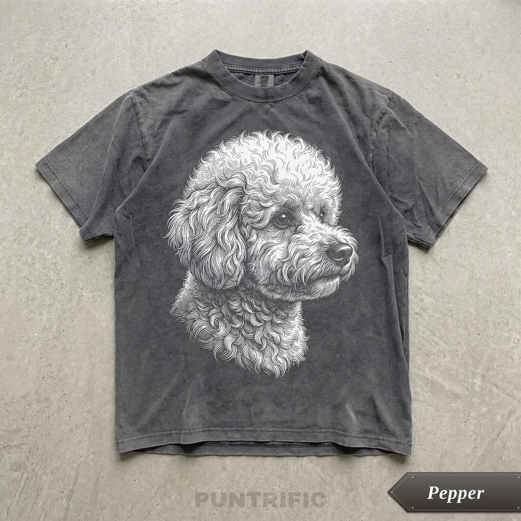 Vintage Goldendoodle Dog Graphic Tee, Comfort Colors® Goldendoodle Lover Tshirt, Dog Mom Gift, Pet Art Gift For Her, Dog Shirt Gift Idea