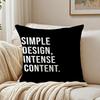 Black White Quote Pillow Modern Decor Cushion Cushion Cover Pillowcase Antidustmite living Room Sofa Decor Cushion Room