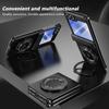 KEYSION Вращающийся на 360 ° магнитный чехол-кольцо MagSafe для Samsung Galaxy Z Flip 6 5 4 3 шарнирный чехол для телефона с защитой экрана