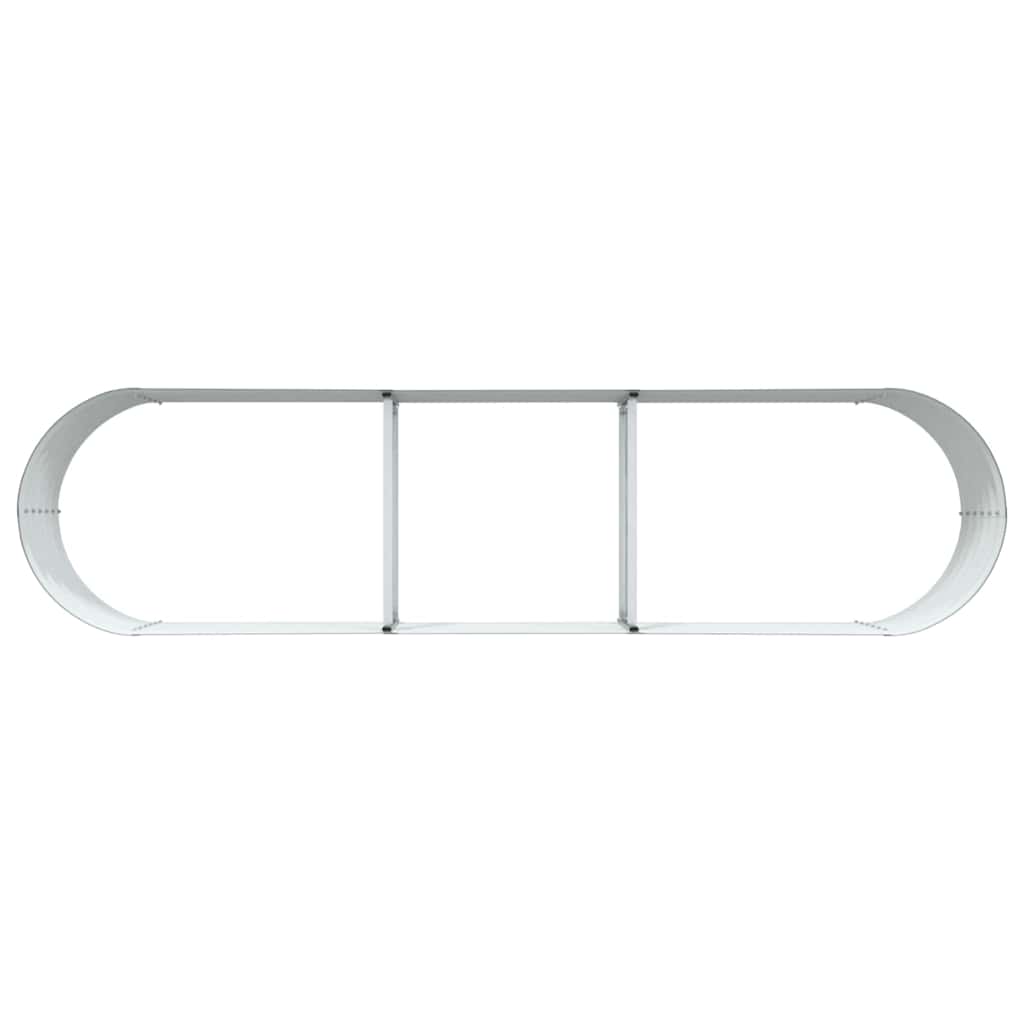 Elevated Planter Box Green 320 x 80 x 44 cm Steel