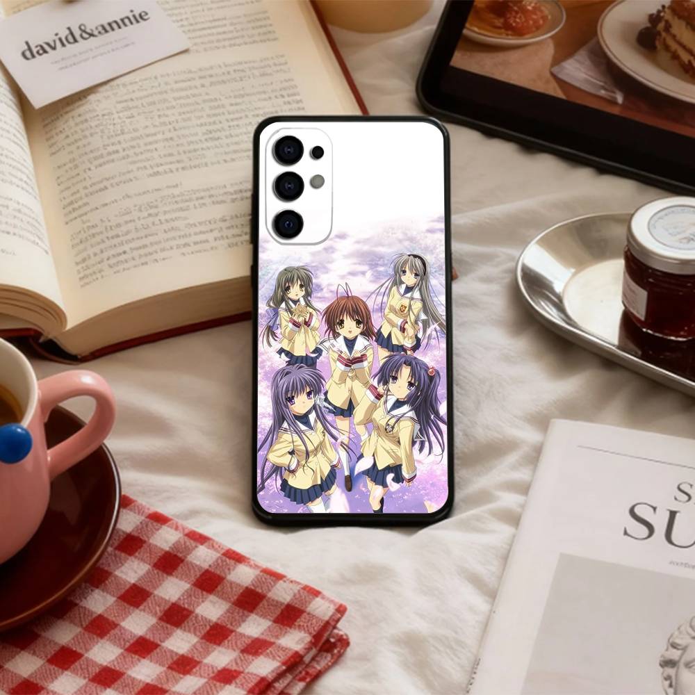 E-Emotional C-Clannad Чехол для телефона Samsung S 25,24,23,22,30,21,10,9,Ultra,Plus,Lite,FE,4,5 G Мягкий Черный Чехол