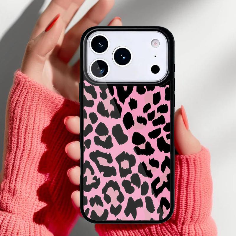 Чехол с леопардовым принтом для iPhone 17 16 15 14 13 Pro Max Задняя крышка для 12 11 Pro Coque
