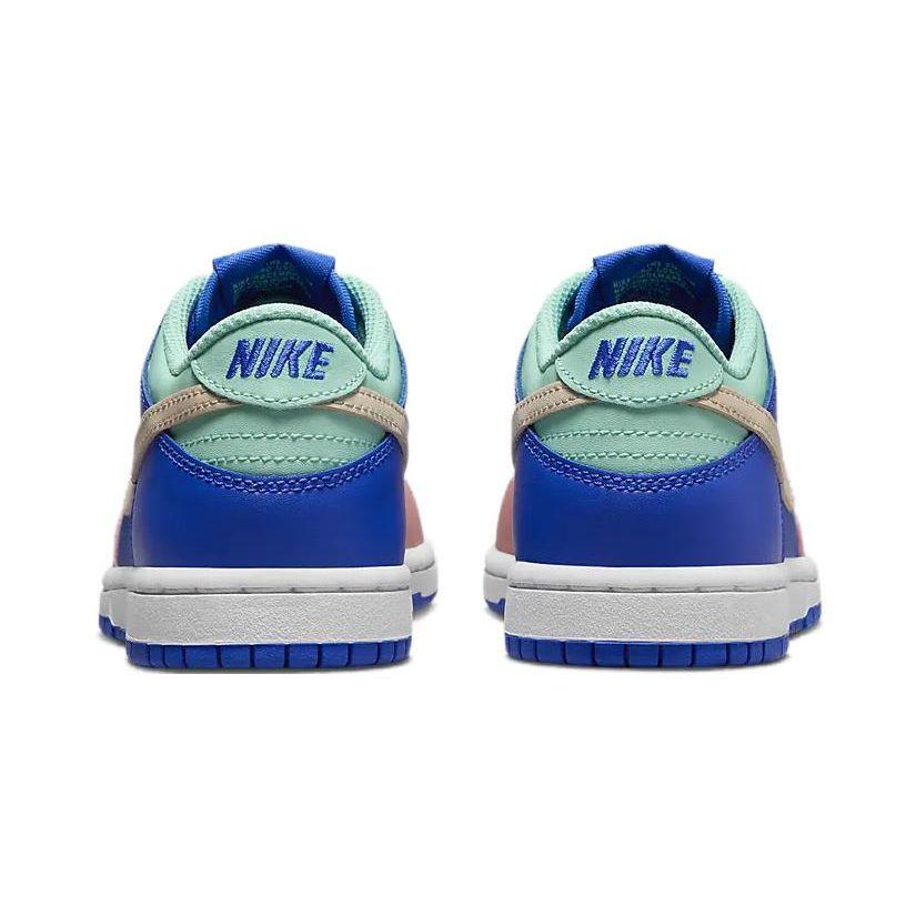 Nike Детские кроссовки Dunk Low SE PS Salmon Toe Синие Hyper-Royal Emerald-Rise DZ2874-400