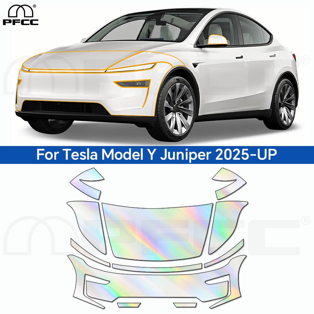 Для Tesla Model Y Juniper 2025 2026 Model 3 X S Защитная пленка для краски из ТПУ против царапин Clear Bra Предотформованная PPF Устойчивое покрытие