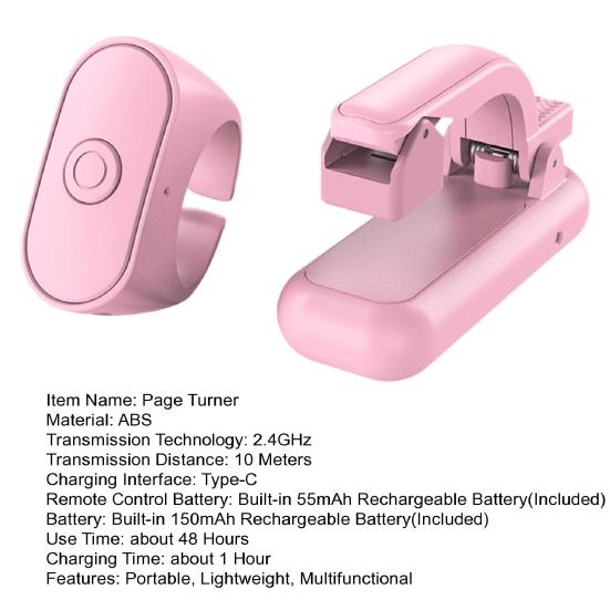 Пульт дистанционного управления с поддержкой Bluetooth, прокручивающее кольцо, приложение для перелистывания страниц, беспроводные телефоны, планшеты
