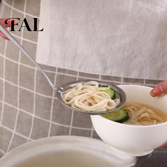 Stainless Steel Strainer 3Pcs Sieve Spoon Durable Fine Mesh Oil Rivet-reinforced Filter Sturdy Long-lasting for Home Kitchen Welded