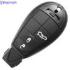 Jingyuqin Smart Remote Car Key Fob Shell Case For Dodge Challenger Magnum Charger For Chrysler 4 Buttons No Chip Uncut Insert